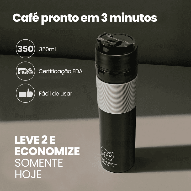 Cafeteira Portátil SmartCoffee® - Prepara o Café na Hora!