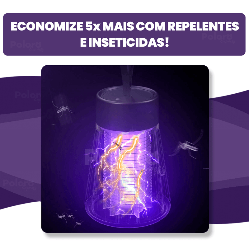 Luminária Mata-mosquito ProtectLamp® - CABO USB DE BRINDE!