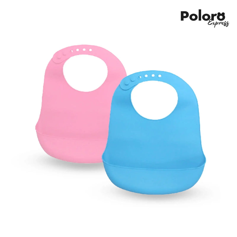 Babador de Silicone com Bolso Coletor Anti Sujeira