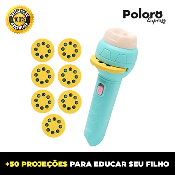 Lanterna Educativa Pollo® - Mais de 50 Projeções