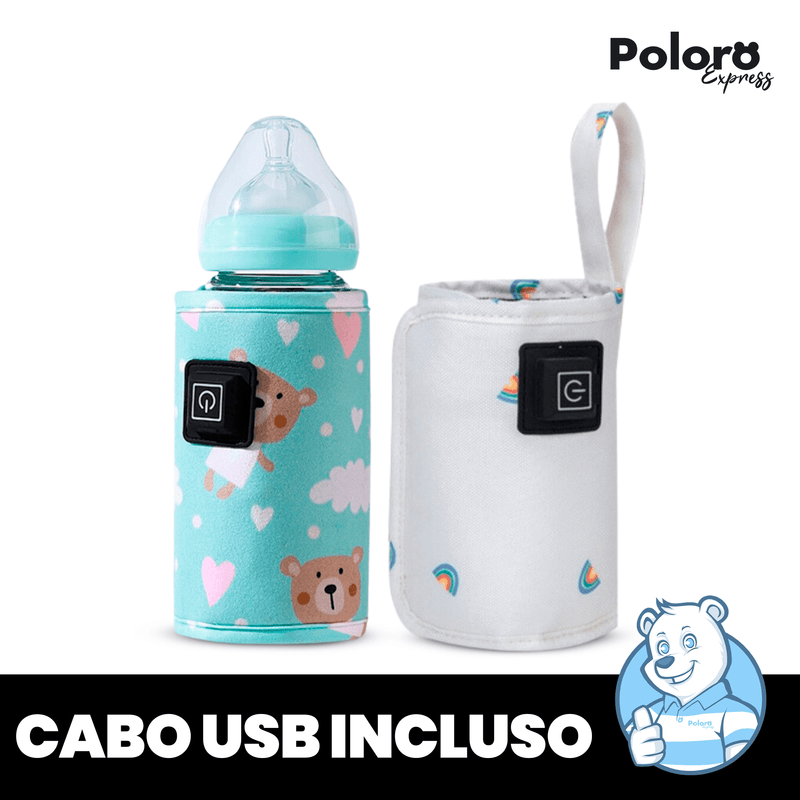 Aquecedor de Mamadeiras Portátil Pollo® (EM MENOS DE UM MINUTO) - CABO USB INCLUSO