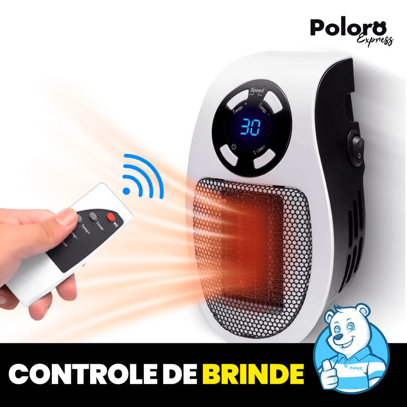 Mini aquecedor PolloHeater® - Controle Remoto de Brinde