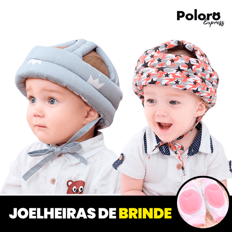 Capacete Protetor de Cabeça Infantil SafeKids® - LEVE 2 JOELHEIRAS DE BRINDE