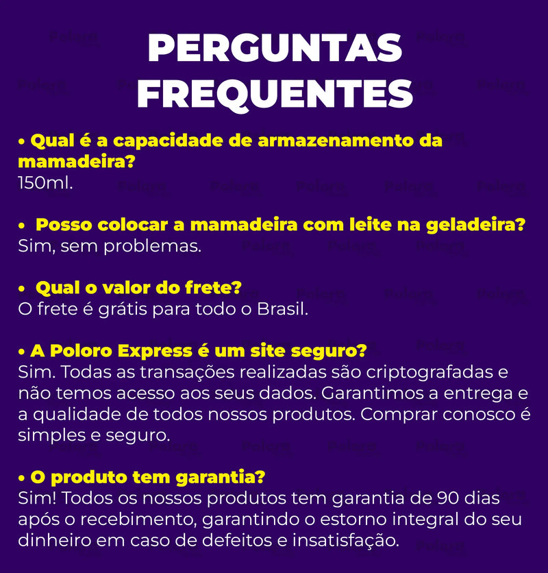 Mamadeira Bomba de Leite Manual Pollo®