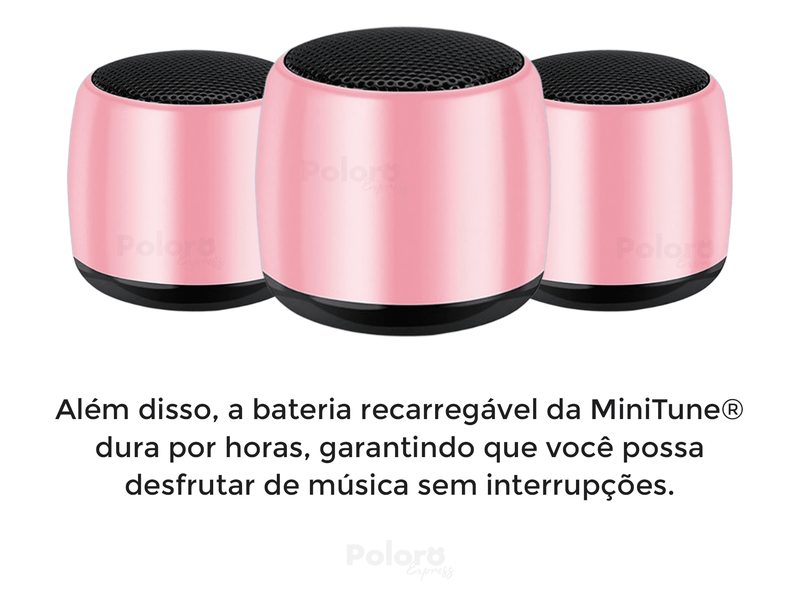 Mini Caixa de Som Bluetooth MiniTune® 3cm - Cordinha de Brinde