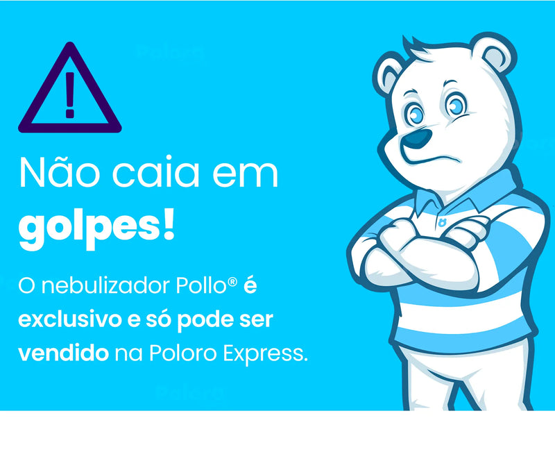 Inalador Nebulizador Pollo - Modo Oscilatório e Ultrassônico (LEVE 2 E ECONOMIZE)