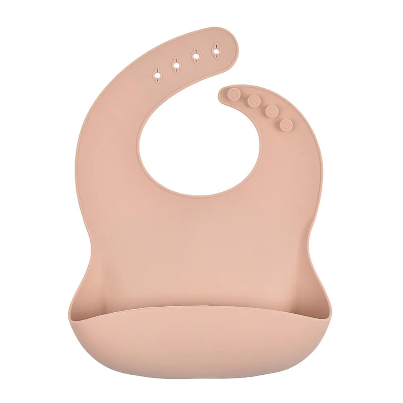 Babador de Silicone com Bolso Coletor Anti Sujeira