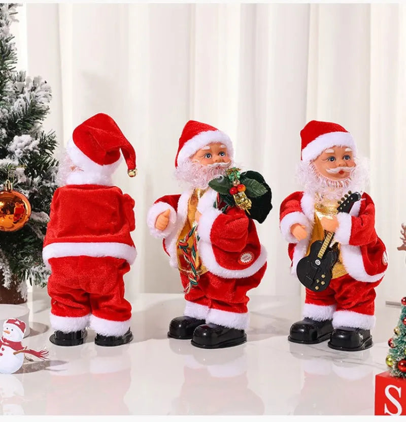 Boneco de Papai Noel Eletrônico que Toca e Dança