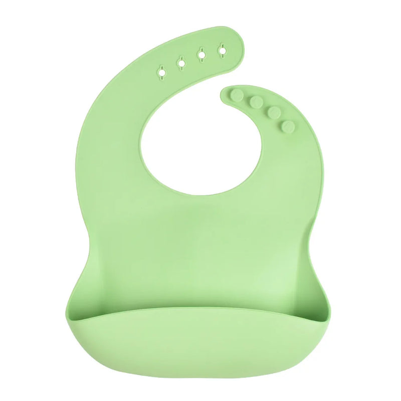 Babador de Silicone com Bolso Coletor Anti Sujeira