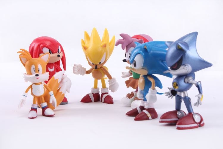 Kit de 6 Action Figures do Sonic