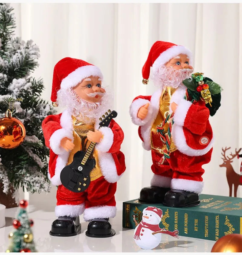 Boneco de Papai Noel Eletrônico que Toca e Dança