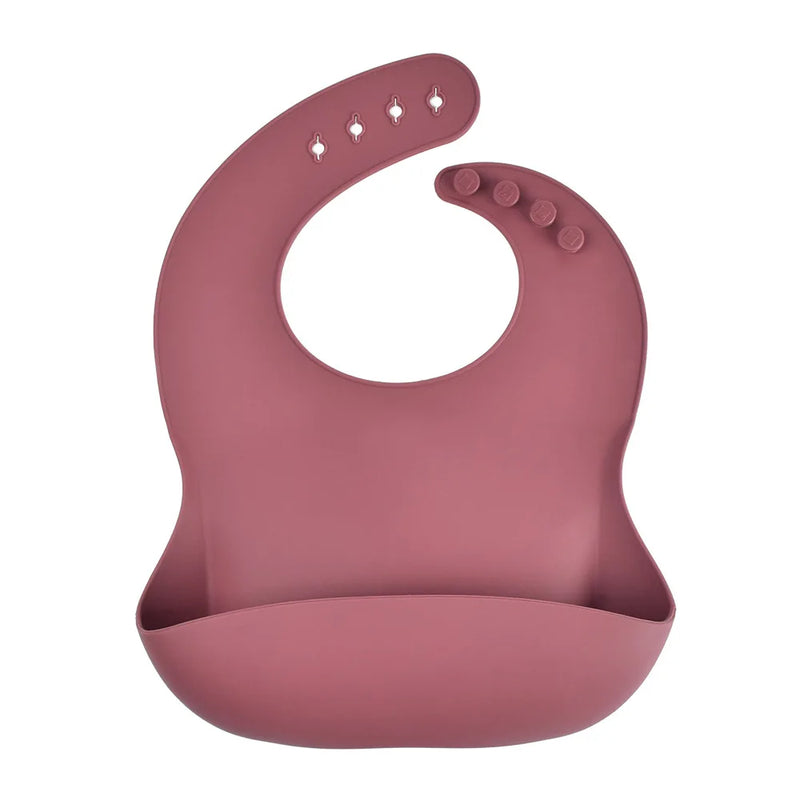 Babador de Silicone com Bolso Coletor Anti Sujeira