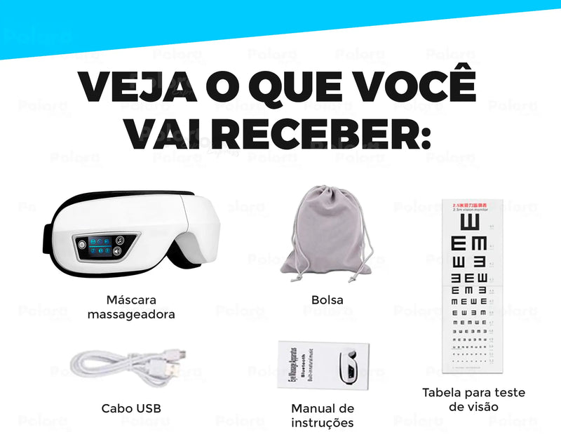 Massageador de Olhos automático Pollo® - Bolsa de brinde (SOMENTE HOJE)