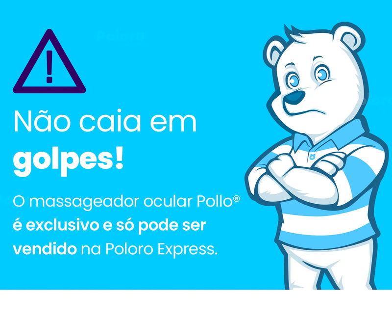 Massageador de Olhos automático Pollo® - Bolsa de brinde (SOMENTE HOJE)